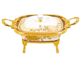 Wadah Saji Persegi Klasik motif Gemini CRM35